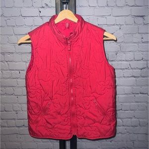 Hanna Andersson Fuschia Girls Quilted Vest        Size 150/US girls 12